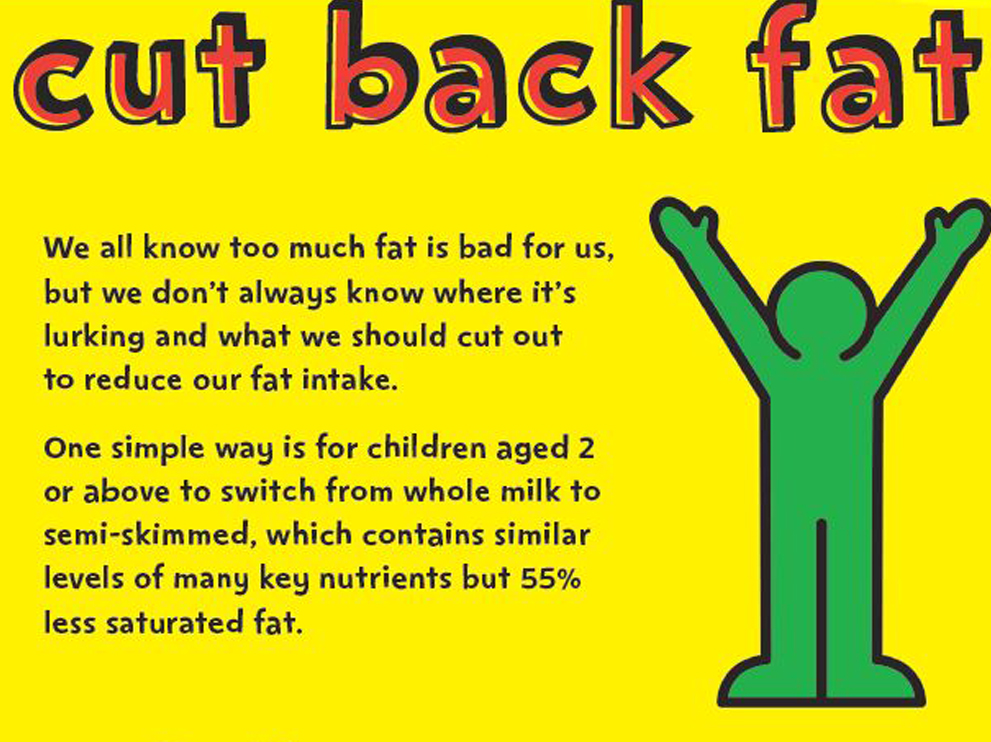 Cut back fat